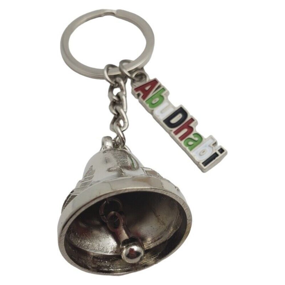 Abu Dhabi Keychain Souvenir Ring‎ Bell Key Ring Travel United Arab Emirates UAE